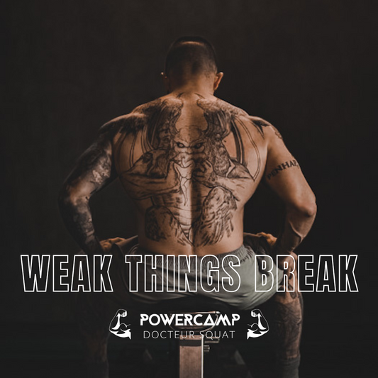 "WEAK THINGS BREAK" - 1 an de prog